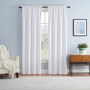 light-filtering curtain made by design 42x84 White - (2) Panels